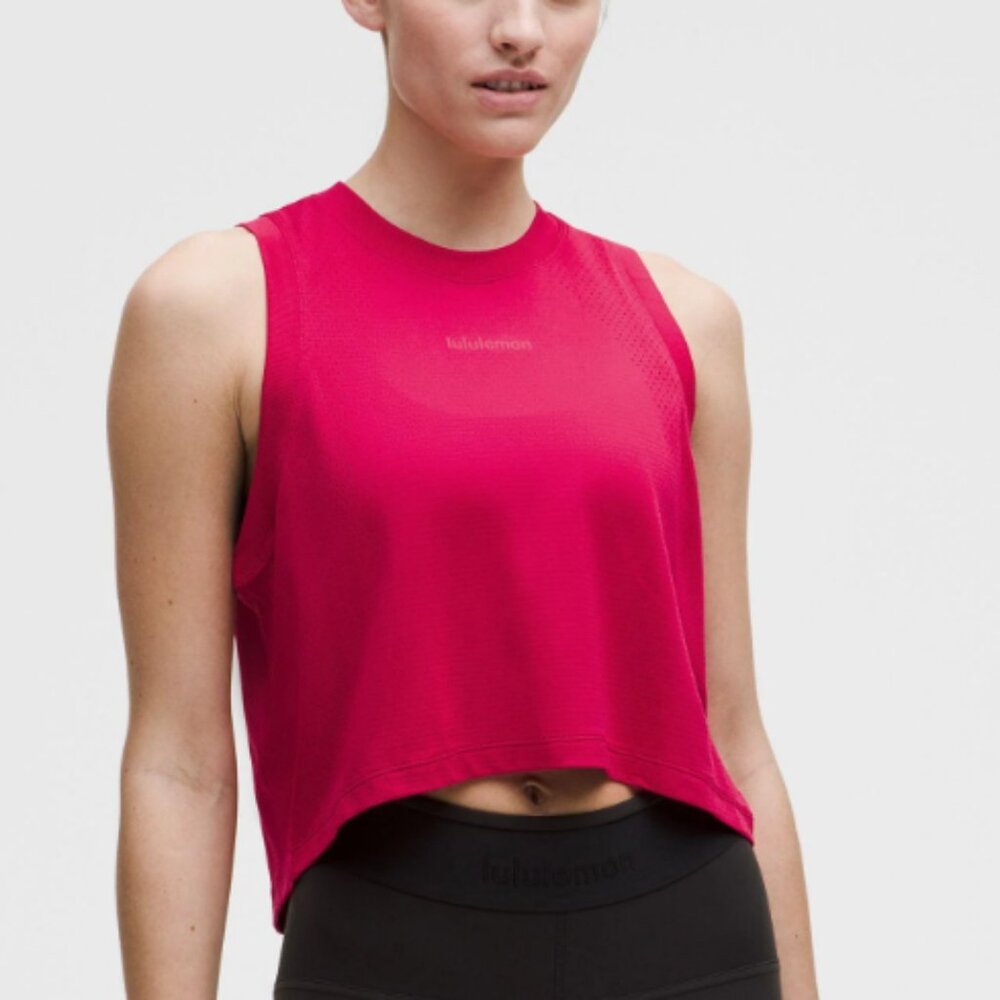 NWT Lululemon Swiftly High-Low Cropped Tank Top